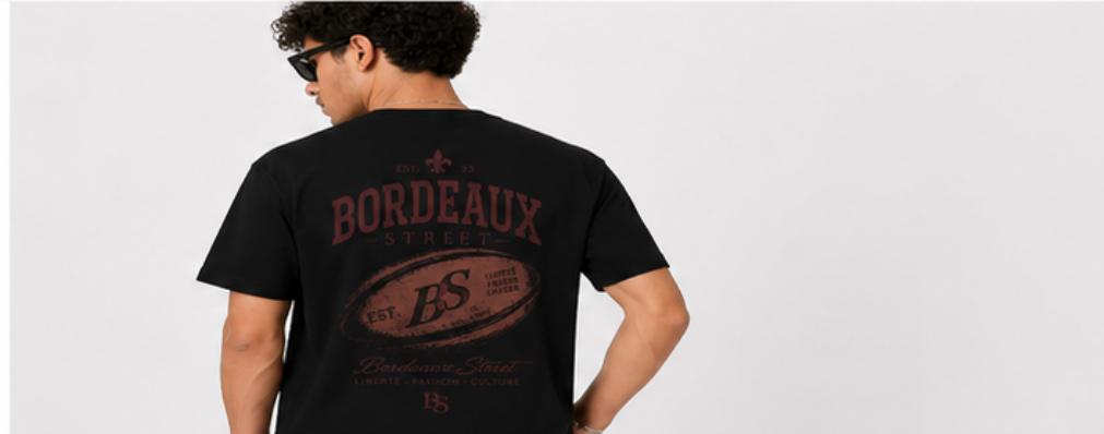 T-Shirt Premium Bordeaux Street