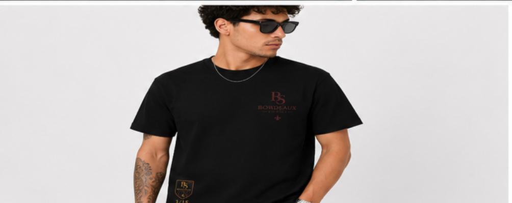 T-Shirt Premium Bordeaux Street